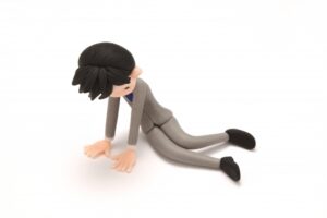 消耗する男性会社員