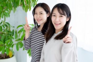 ここがポイント女性二人