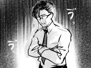 イケメン会社員-泣く